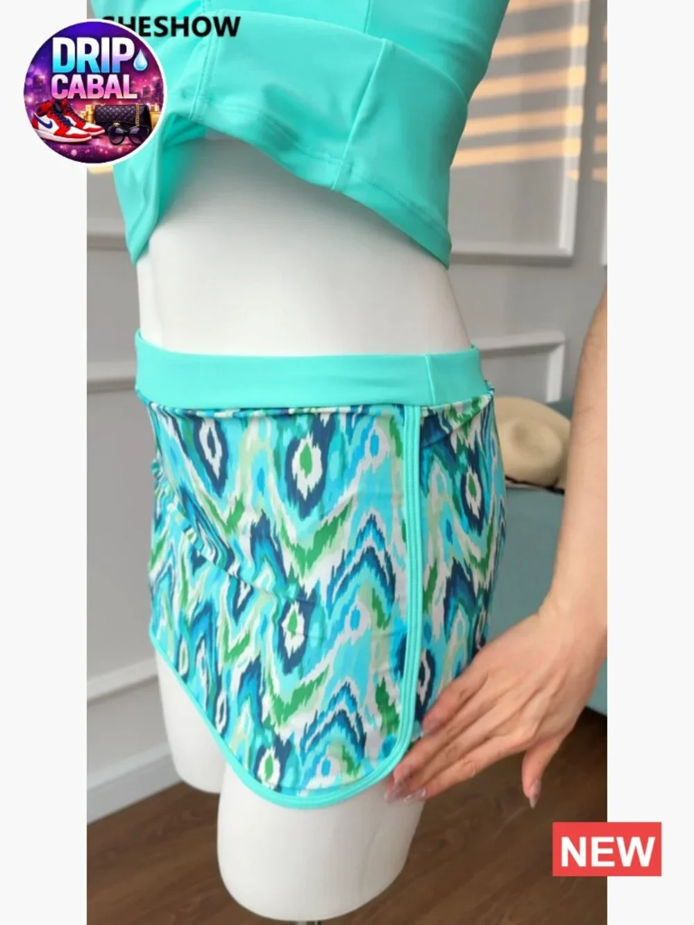 Tummy Control Tankini Swimsuit with Skirt Athletic Two Piece